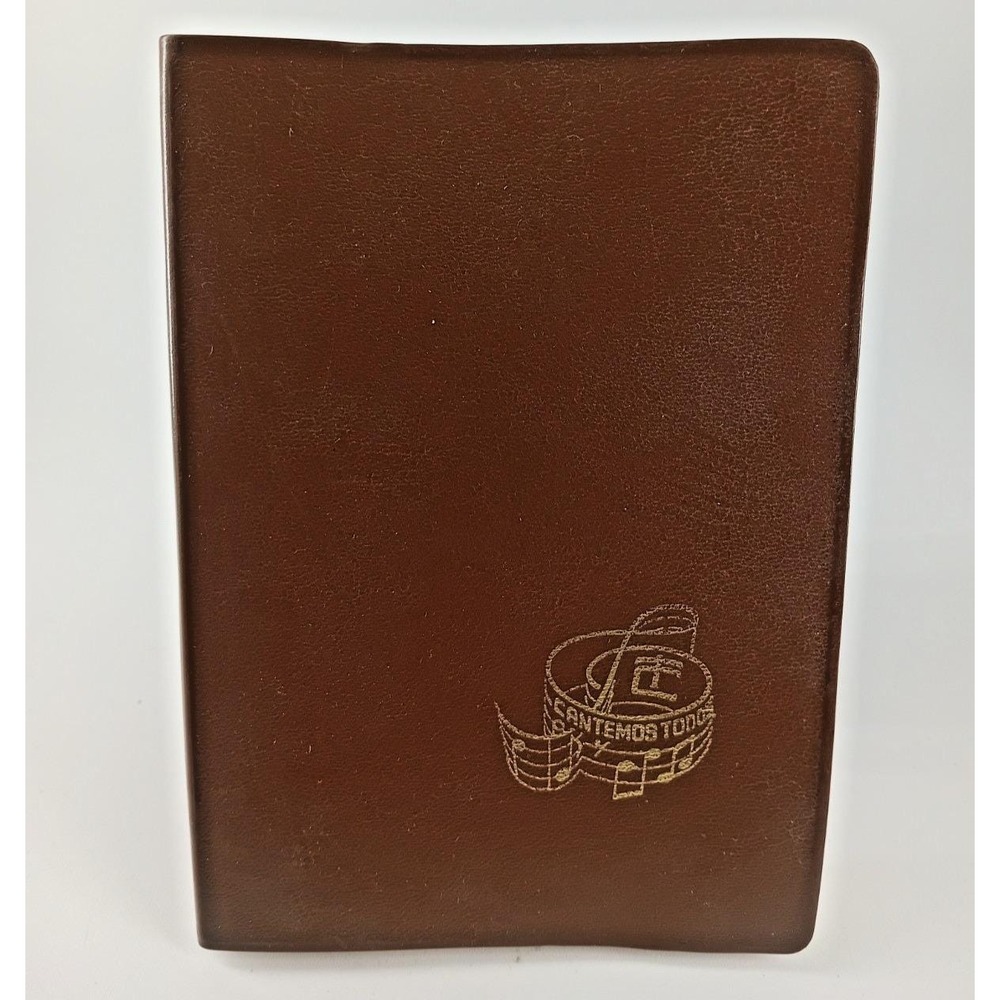 Vintage Portuguese Catholic Missal Prayer Book Brown Leather Cover VG